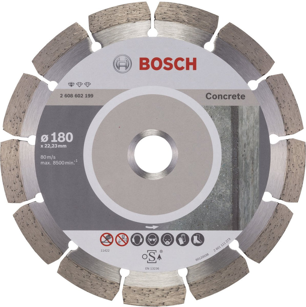 Bosch - diamantdoorslijpschijf standard for concrete 180 x 22,23 x 2 x 10 mm