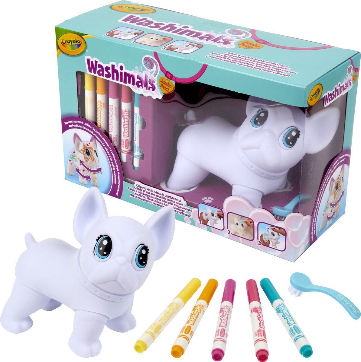 Crayola - washimals - hobbypakket - jumbo pets set big wilbur voor kinderen