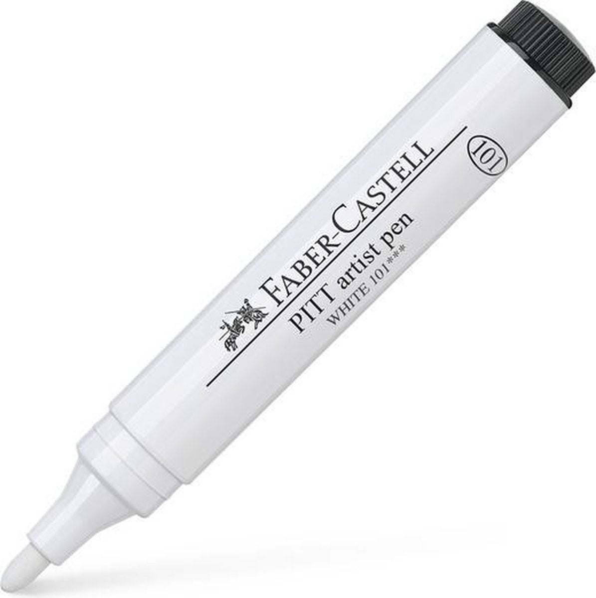 Faber-castell tekenstift - pitt artist pen - 2.5mm - 101 wit - fc-167601