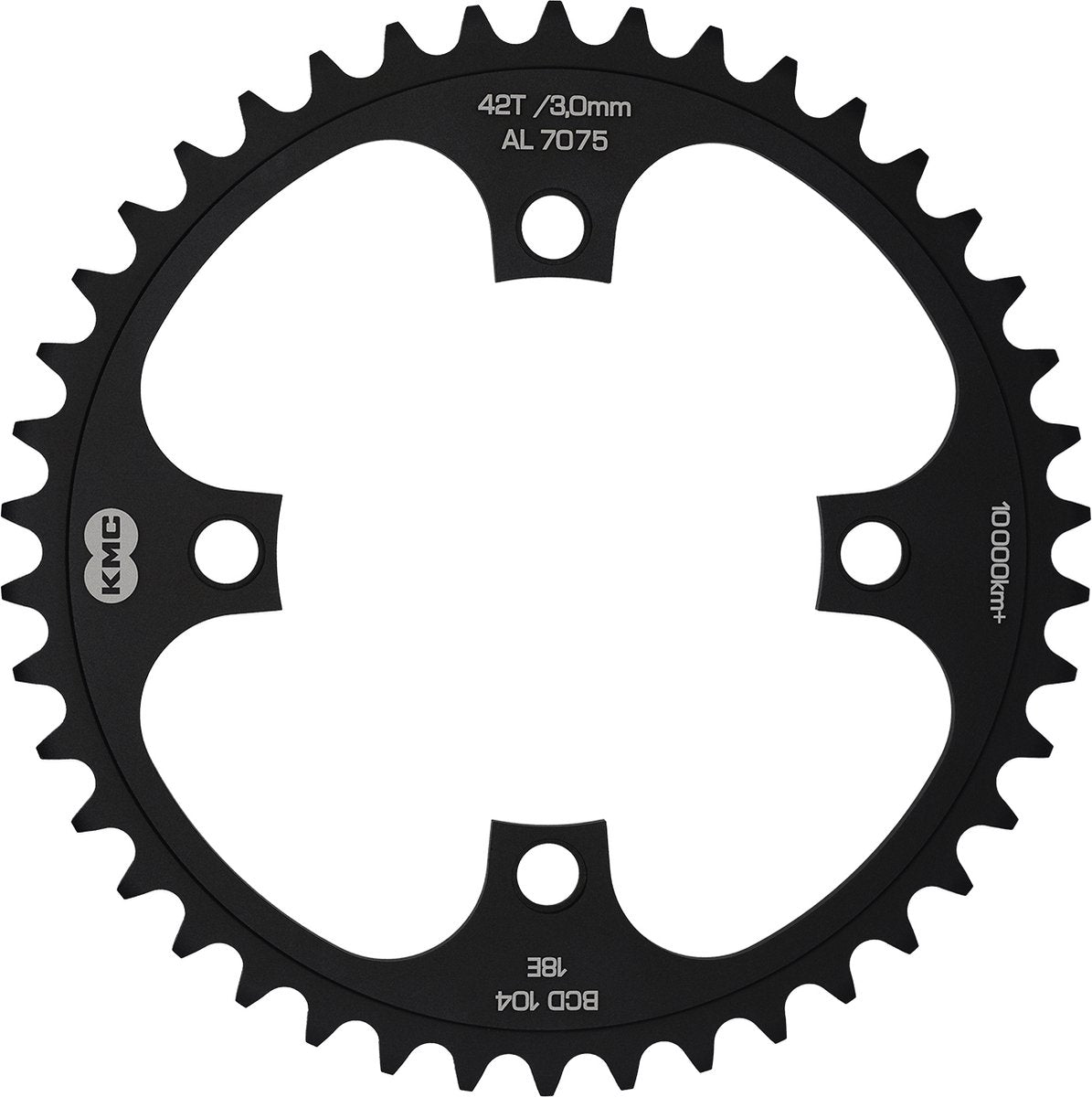 KMC chainring 42t 1/8 BCD 104