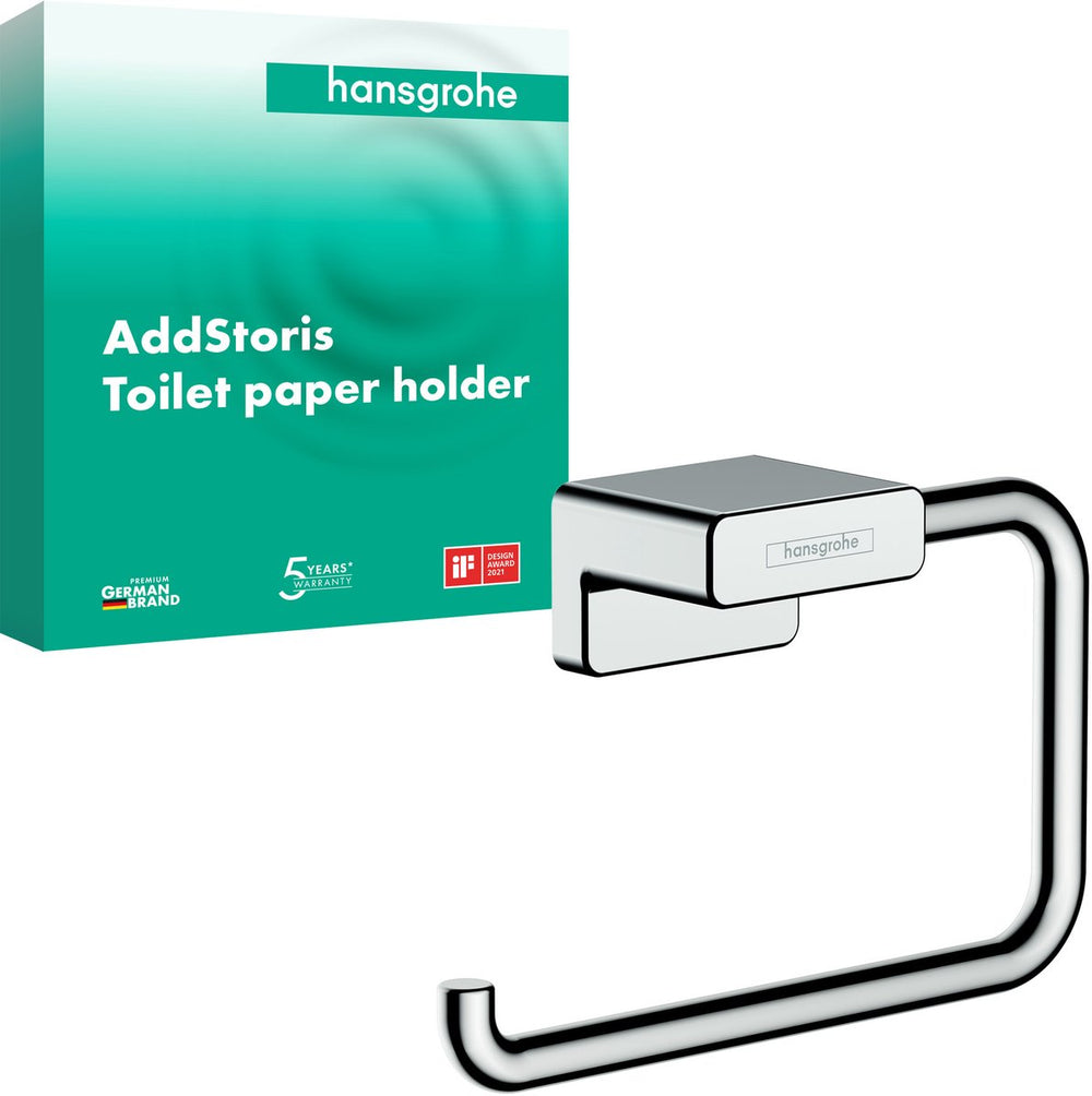 Hansgrohe addstoris closetrolhouder zonder klep chroom