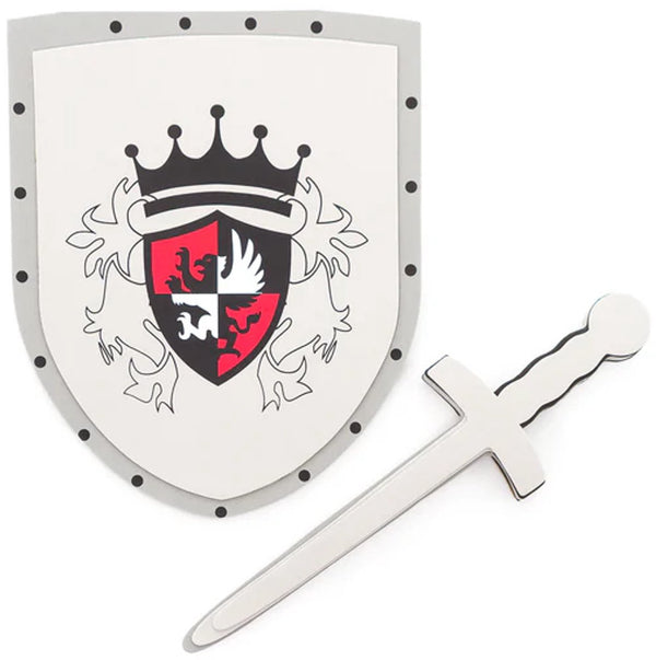 Little adventures - rode zwaard schild set – foam speelgoedset one size