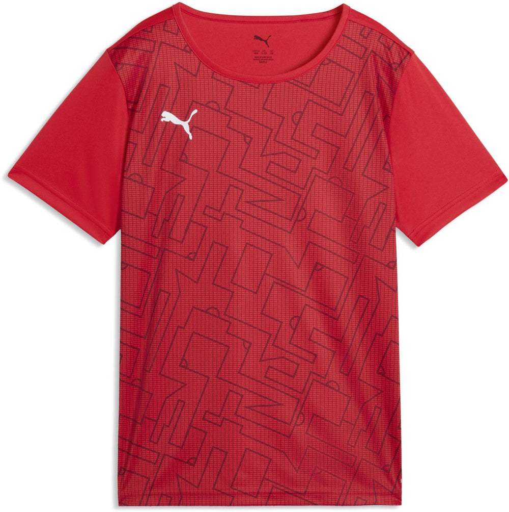 Puma individualrise graphic jersey jr jongens sportshirt - red-team regal red