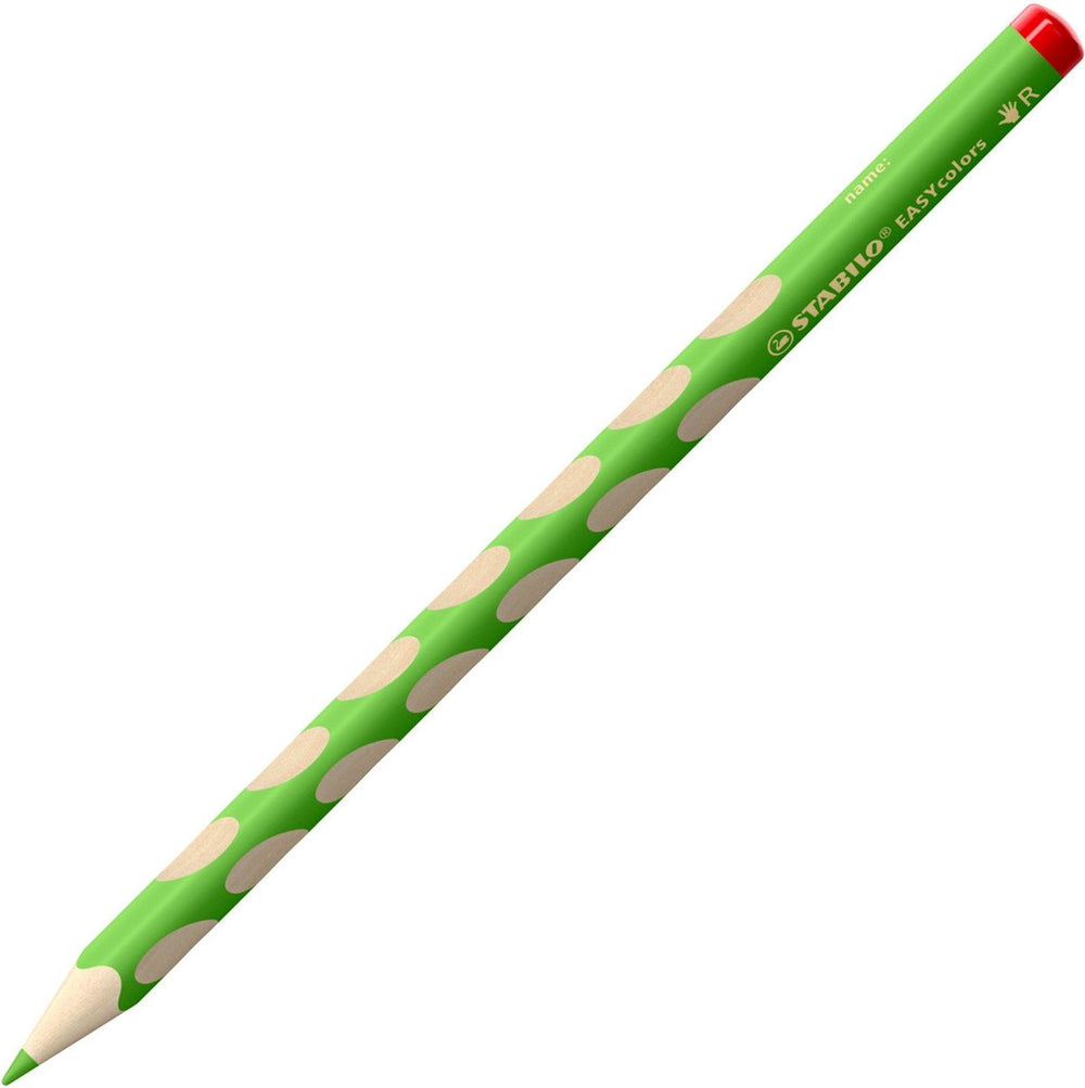 Stabilo easycolors - ergonomisch kleurpotlood - rechtshandig - extra dikke 4.2 mm kern - donker groen
