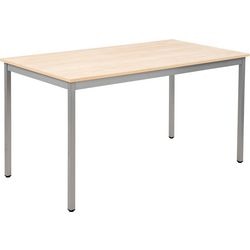 Tafel sodematub ft147rect-6515 esdoorn zilver
