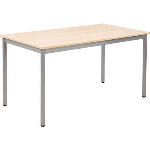 Tafel sodematub ft147rect-6515 esdoorn zilver
