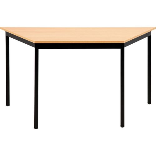Trapeziumvormige tafel sodematub ft147trap-1111 beuken zwart