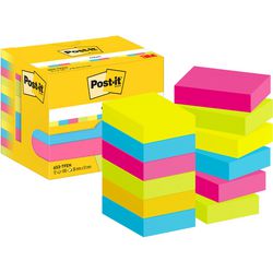 Post-it zelfklevende memoblaadjes 653-tfen multikleur 100 vel blok, 12 blok pak