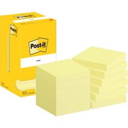 Zelfklevende memoblaadjes post-it 654-cy 76x76mm effen geel