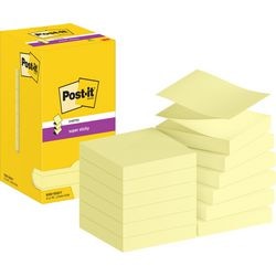 Super sticky z-notes post_it r330-12sscy 76x76mm geel
