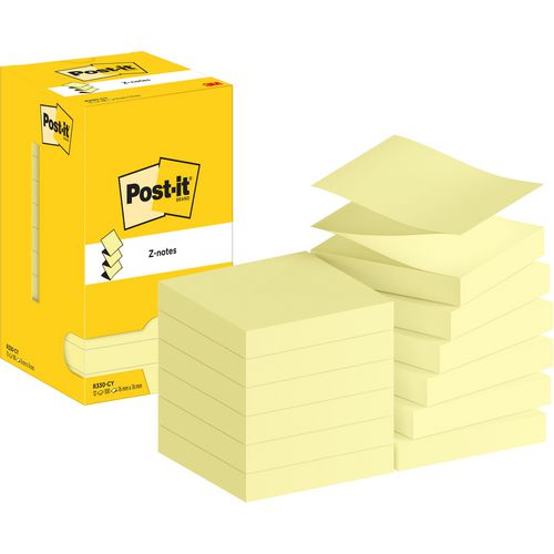 Sticky z-notes post_it r330-cy 76x76mm geel