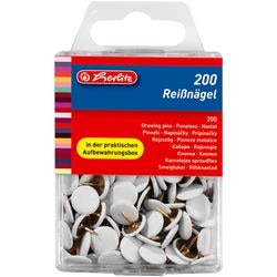 Herlitz punaises 8770158 metaal wit