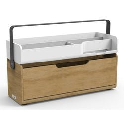 Werkstation alba dkbox 15 inch bruin, wit