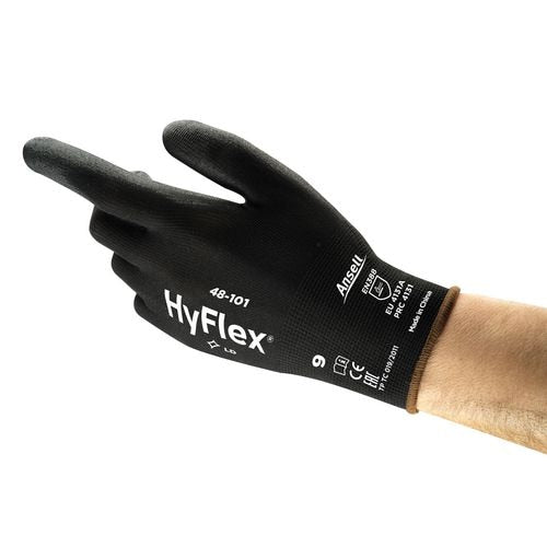 Pic hyflex handschoenen pu (polyurethaan) zwart