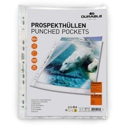 Durable showtassen 2677 din a4 polypropyleen 0.08 mm glas (helder) 267719 50 stuk(s)