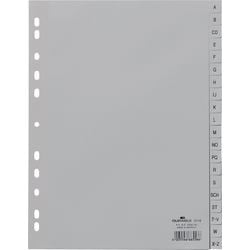 Alfabetische tabbladen durable 6510 20 tabs 11 gaten grijs