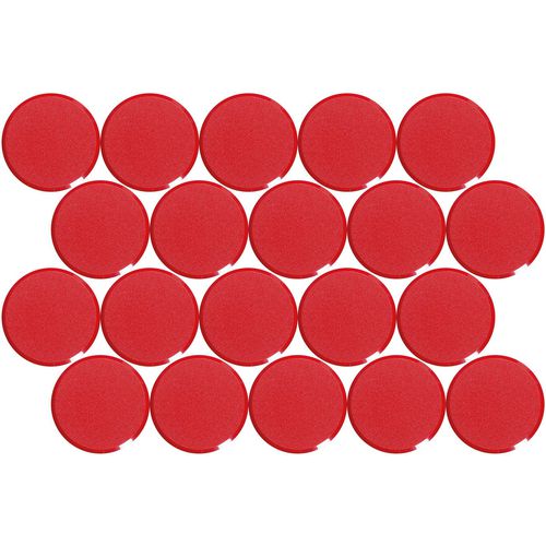 Whiteboard-magneten maul 6178125 rood pak van 20 stuks