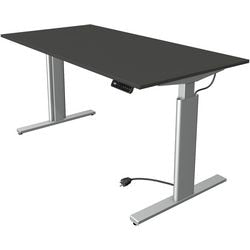 Zit-sta-bureau kerkmann 10232913 spaanplaat antraciet, zilver