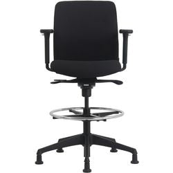 Tekenstoel euroseats vigo stof zwart