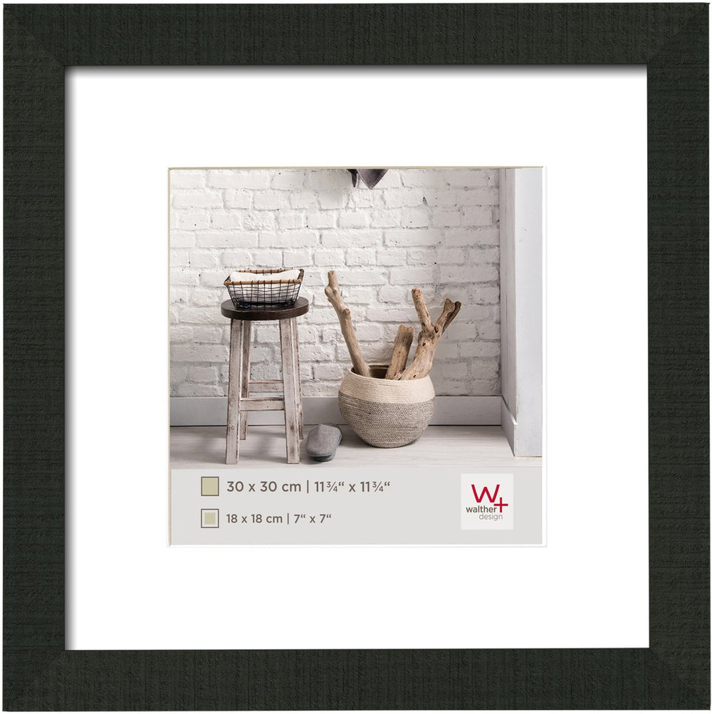 Walther home - houten lijst - fotoformaat 30x30 cm - zwart