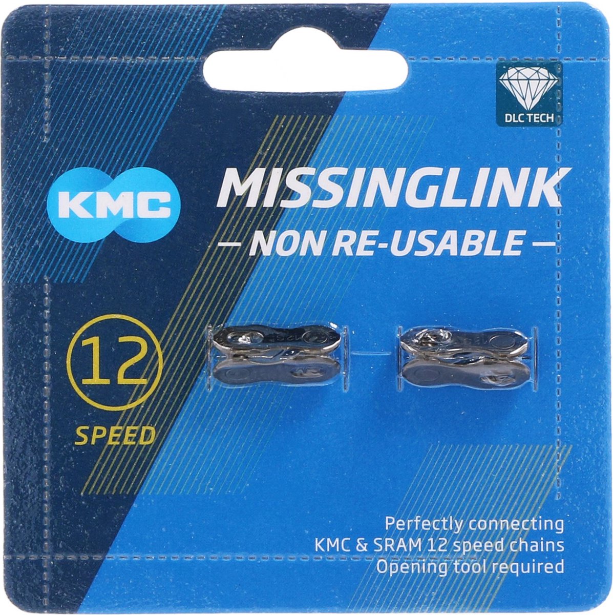 KMC MissingLink DLC 12 - 5,2 mm - Zwart