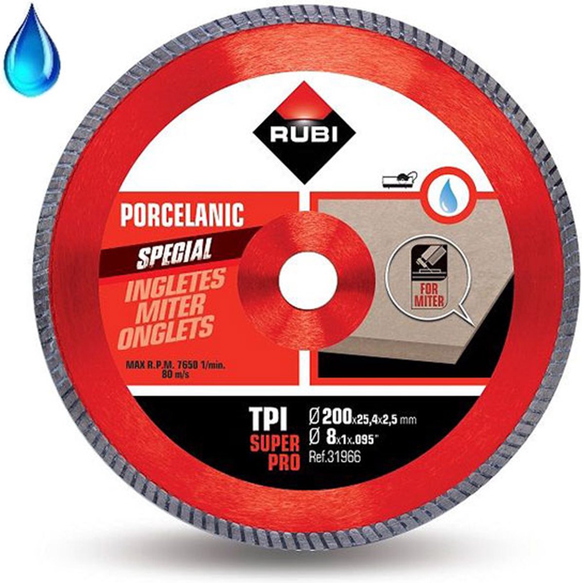 Rubi zaagblad tpi 200 superpro 200 x 25,4 mm