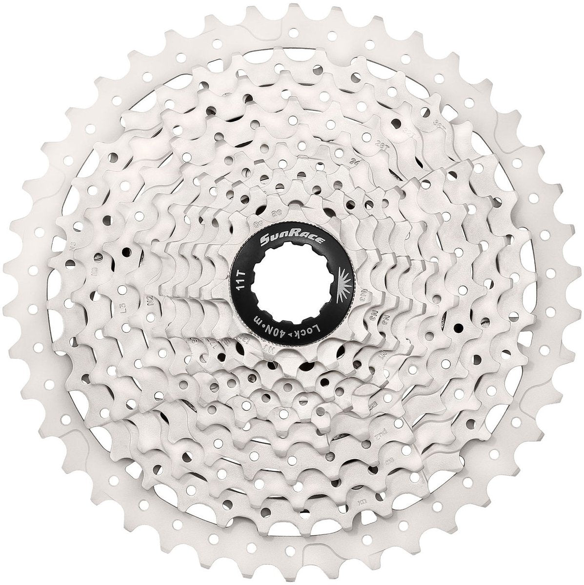 SunRace 10 speed cassette 11-40 t csms3 zilver