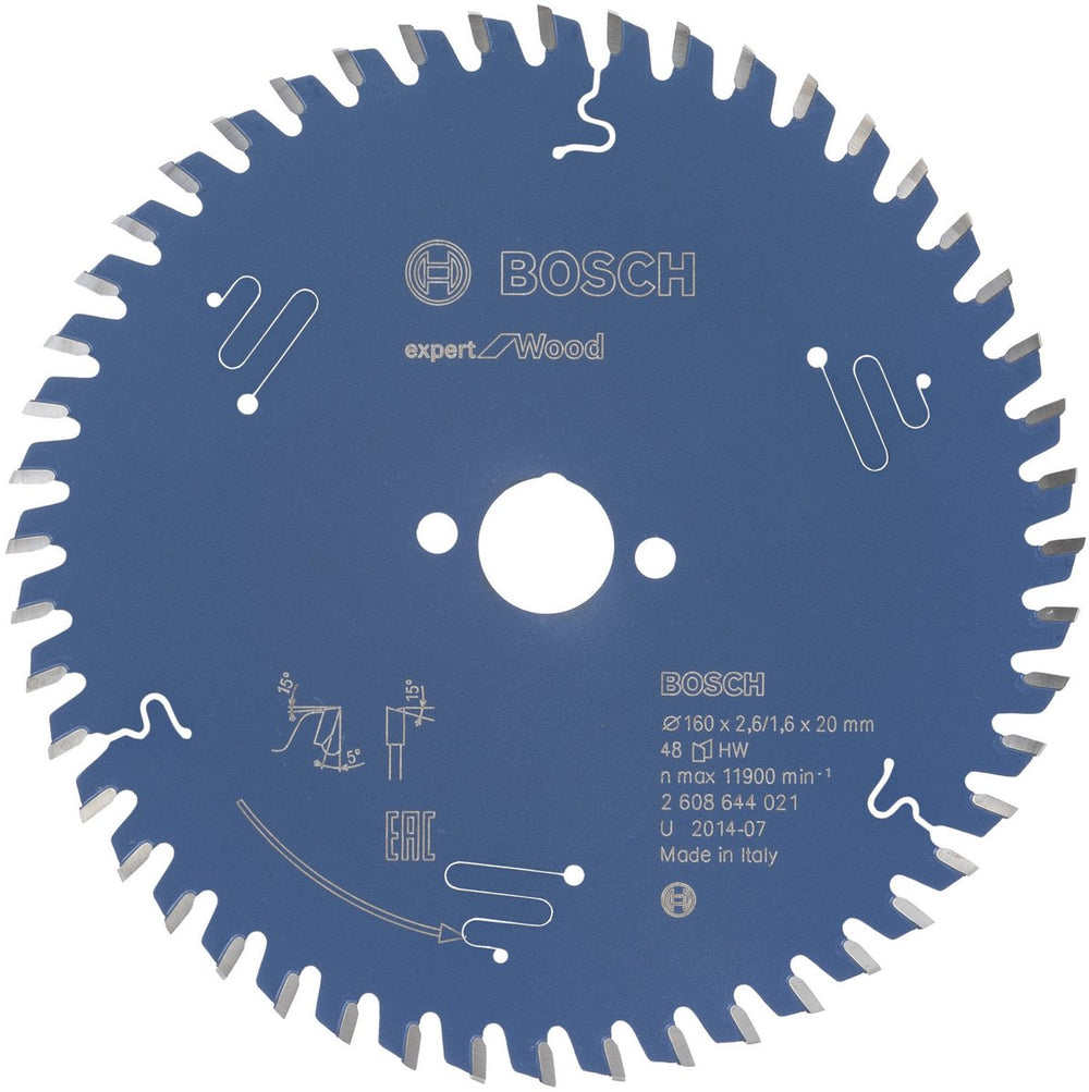 Bosch cirkelzaagblad expert for wood 150x20x2.6 1.6x24 t