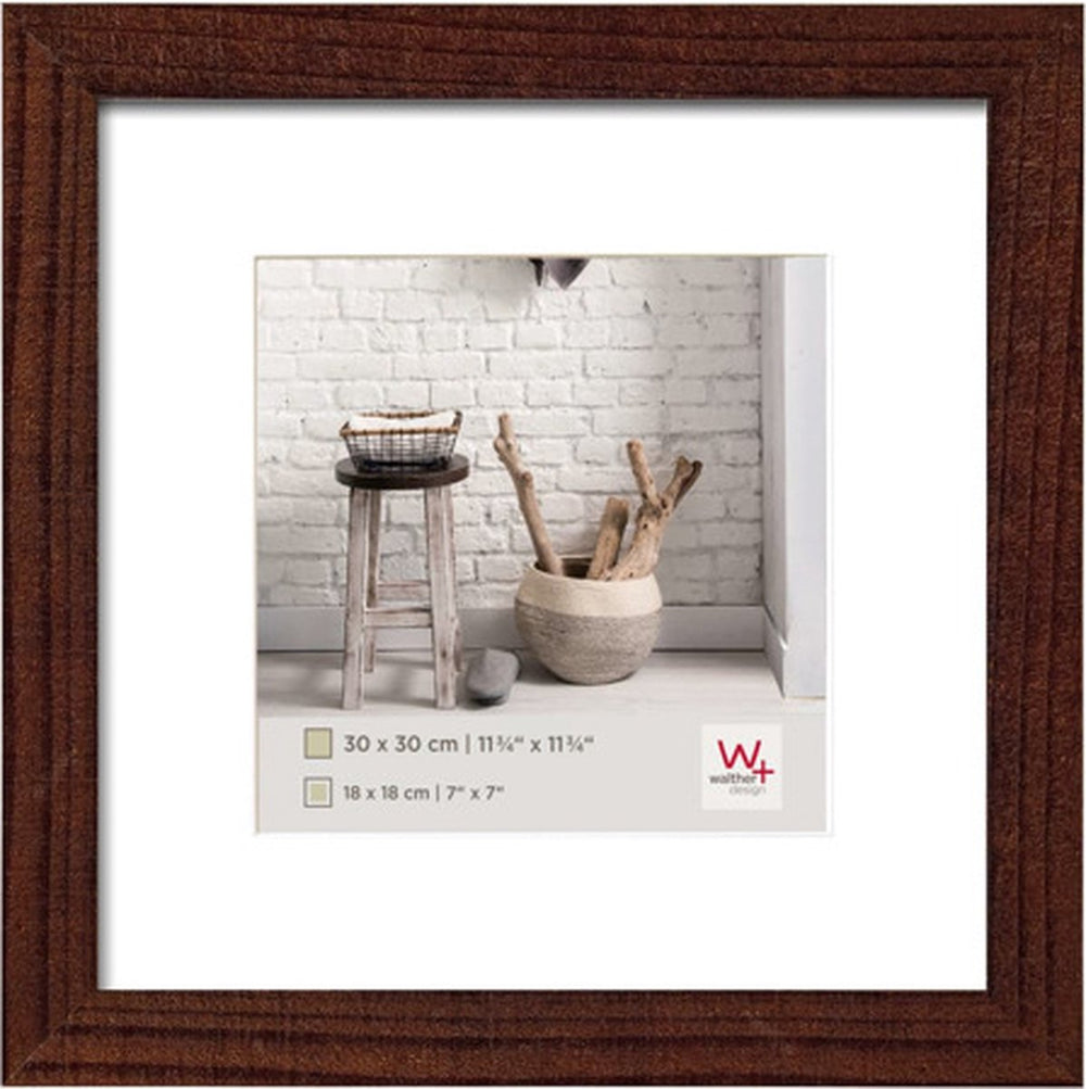 Walther home - houten lijst - fotoformaat 30x30 cm - walnoot