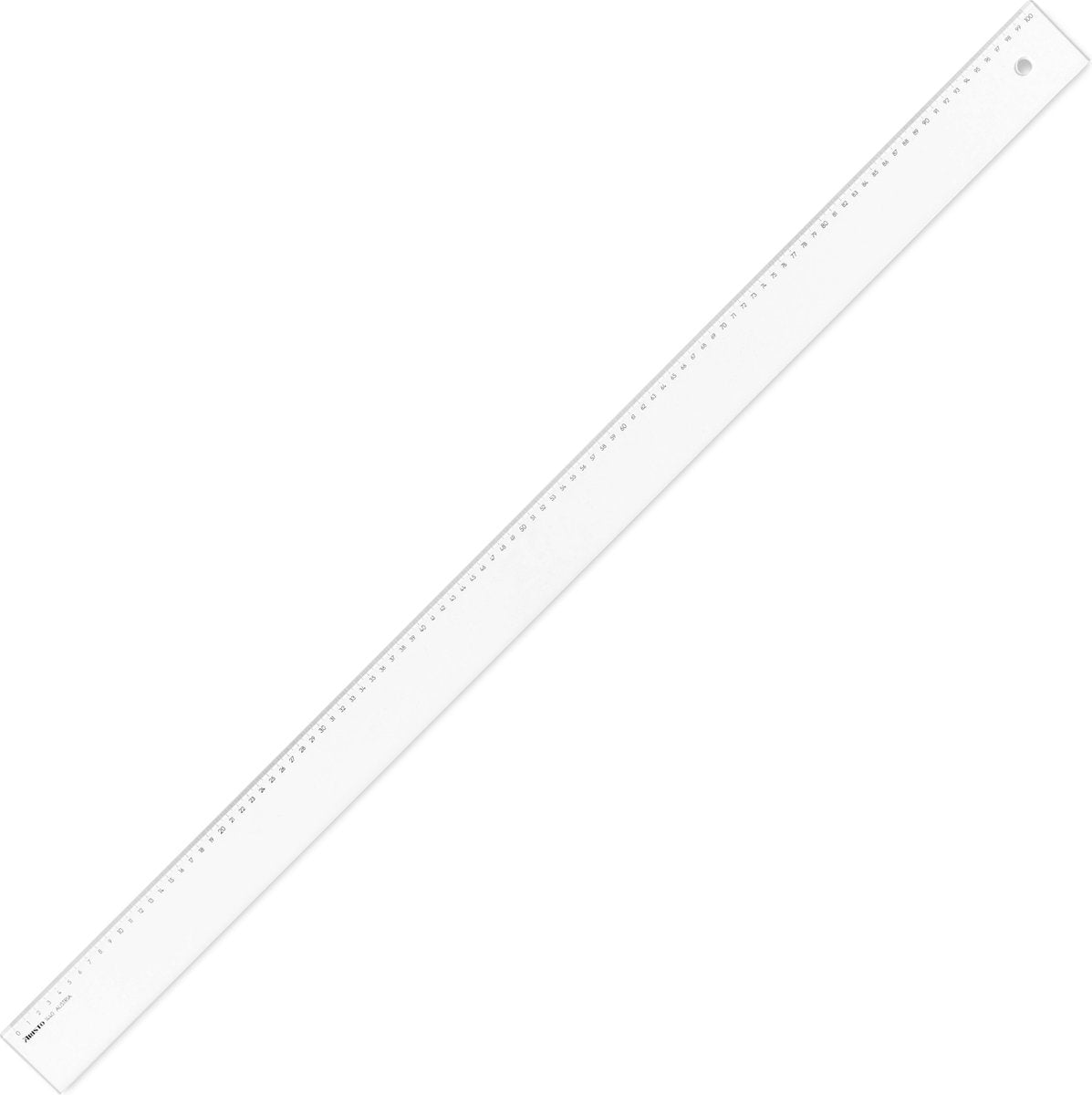 Aristo liniaal - lengte 100cm - mm cm schaalverdeling - glashelder plexiglas - ar-1440