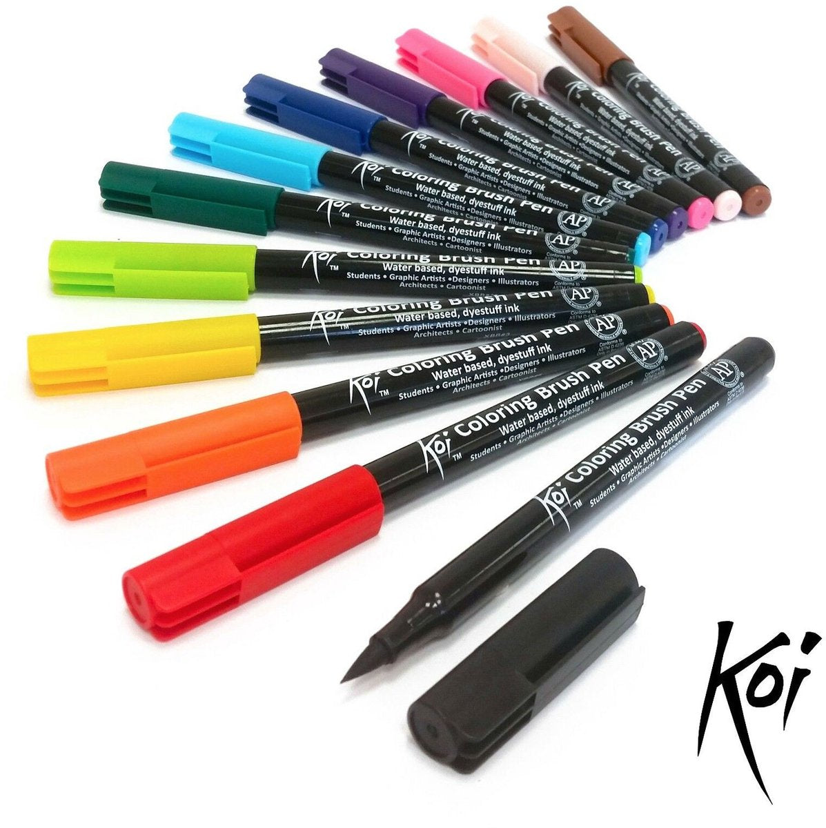 Sakura koi color penseelstiften set, 12dlg.
