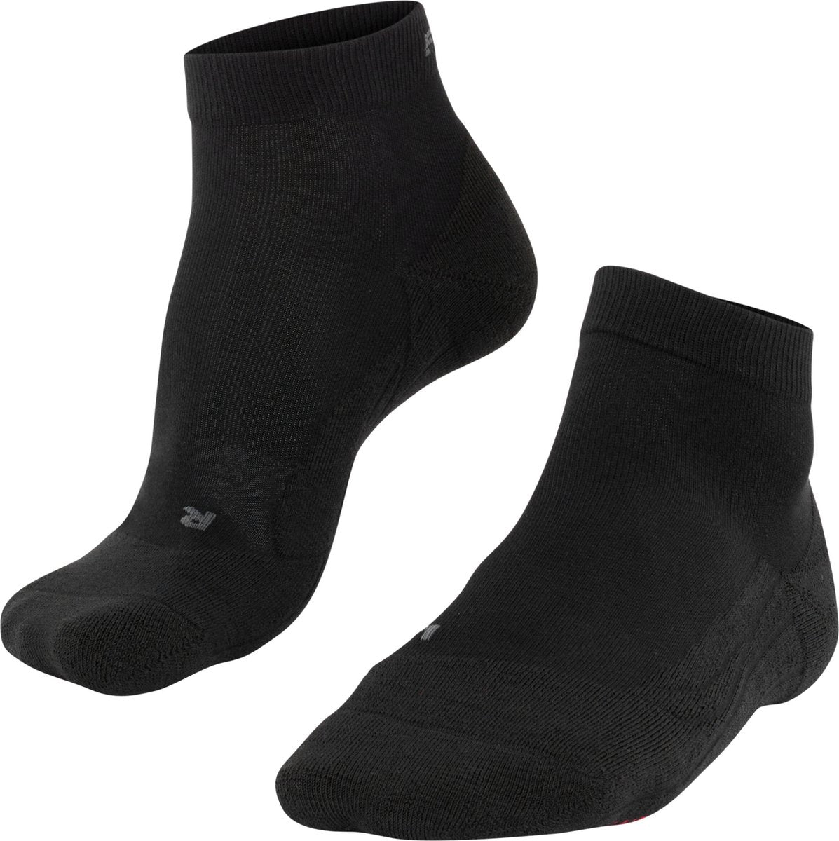 Falke go2 short anti-blaar katoen functioneel materiaal golfsokken heren zwart - maat 46-48