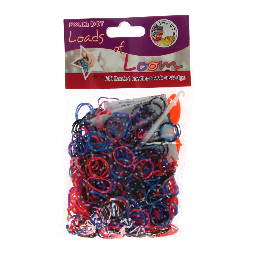 Loombandjes met stippen, 600st.