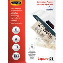 Fellowes lamineerhoezen 5396501 125 micron transparant pak van 25