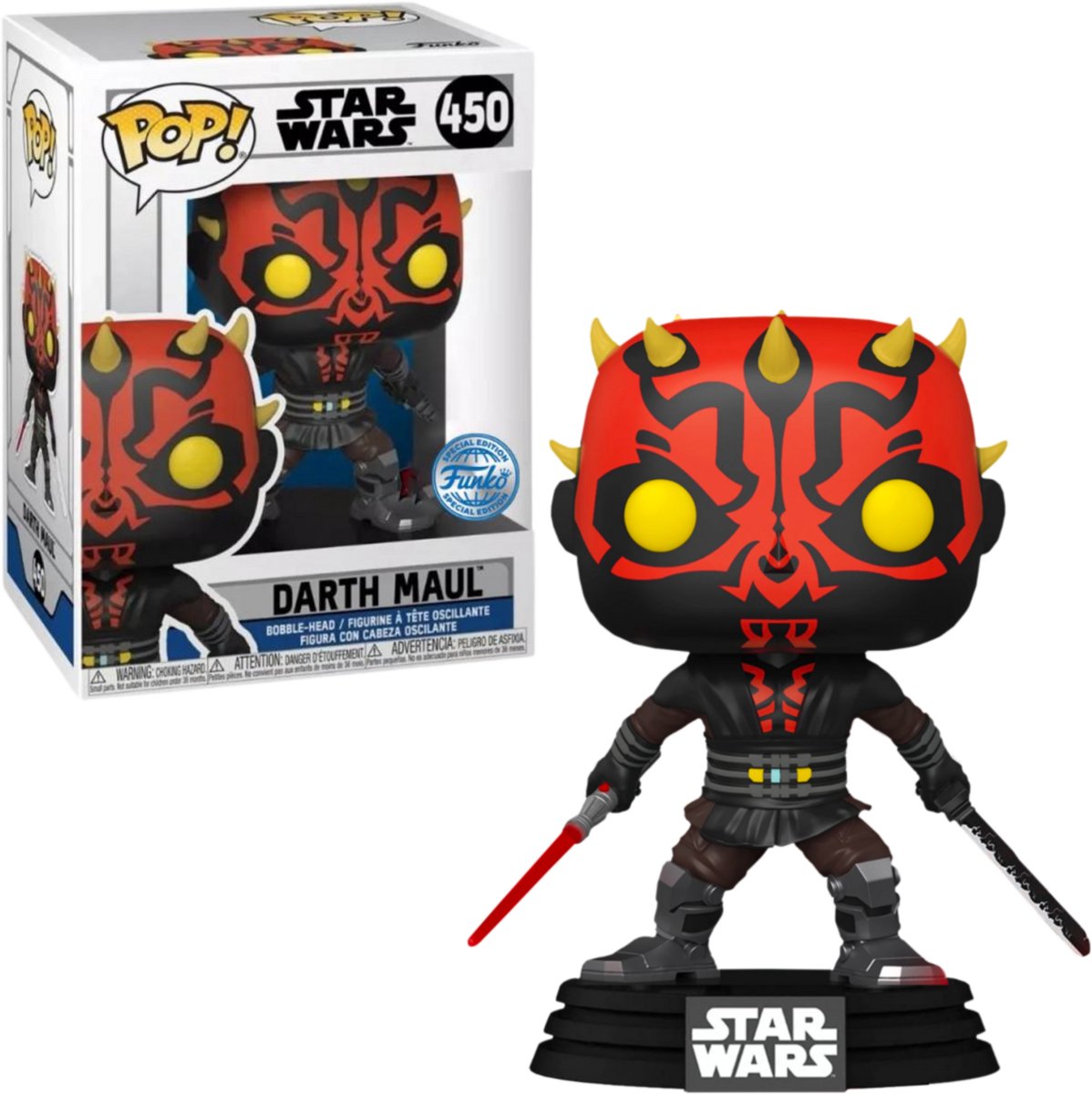 Funko pop! - darth maul - two lightsabers -