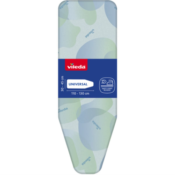 Vileda premium 2in1 strijkplankovertrek - universele strijkhoes 110-130 x 30-45 cm - drie lagen voor comfort en sneller strijken