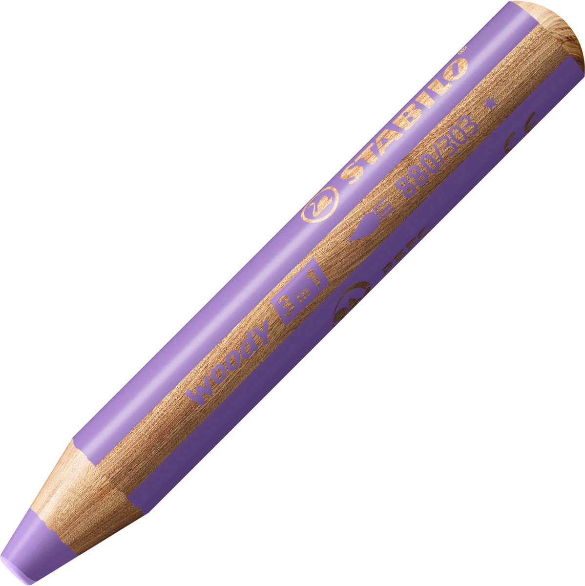 Stabilo woody 3 in 1 - multitalent kleurpotlood - pastel lila
