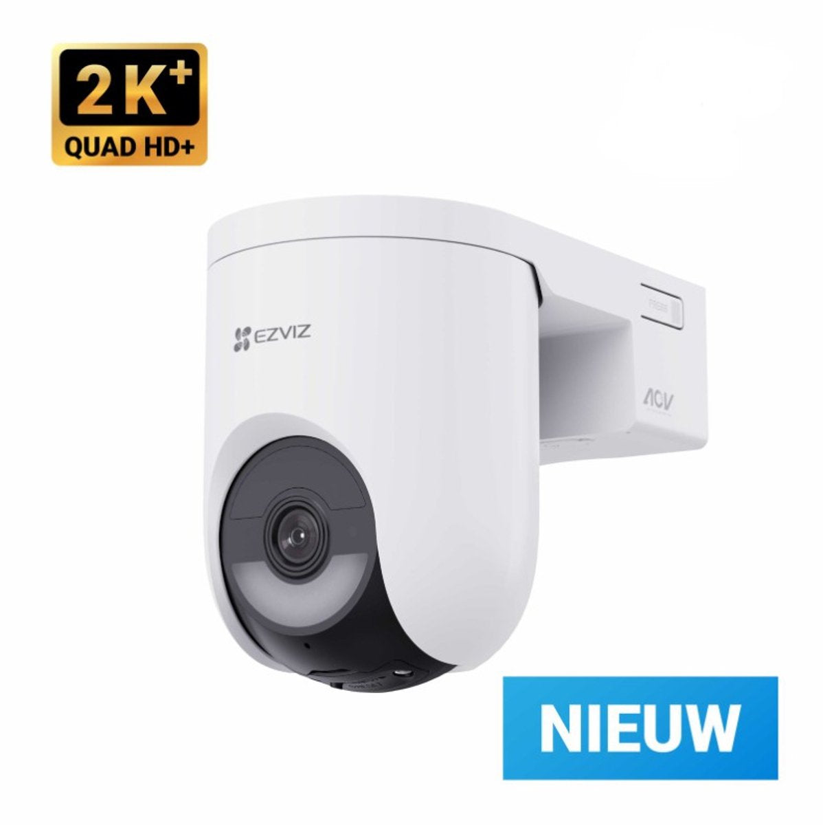 Ezviz hb8 lite - draadloze buiten beveiligingscamera - 2k+ resolutie - 360° pan tilt - kleur nachtzicht - ai detectie - werkt met google assistant alexa-ai-tracking - geen maandkosten
