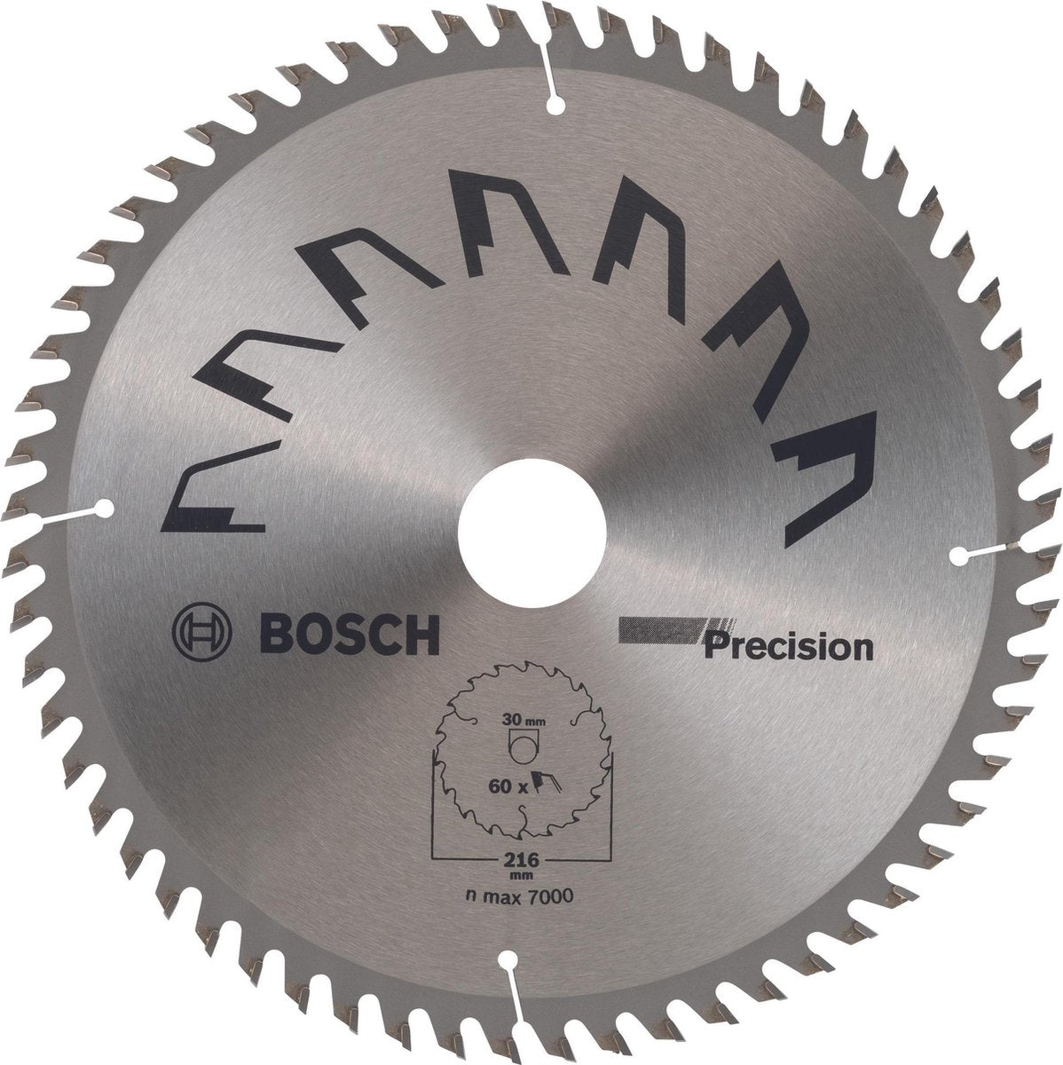 Bosch cirkelzaagblad precision 216x30x2,5,t60