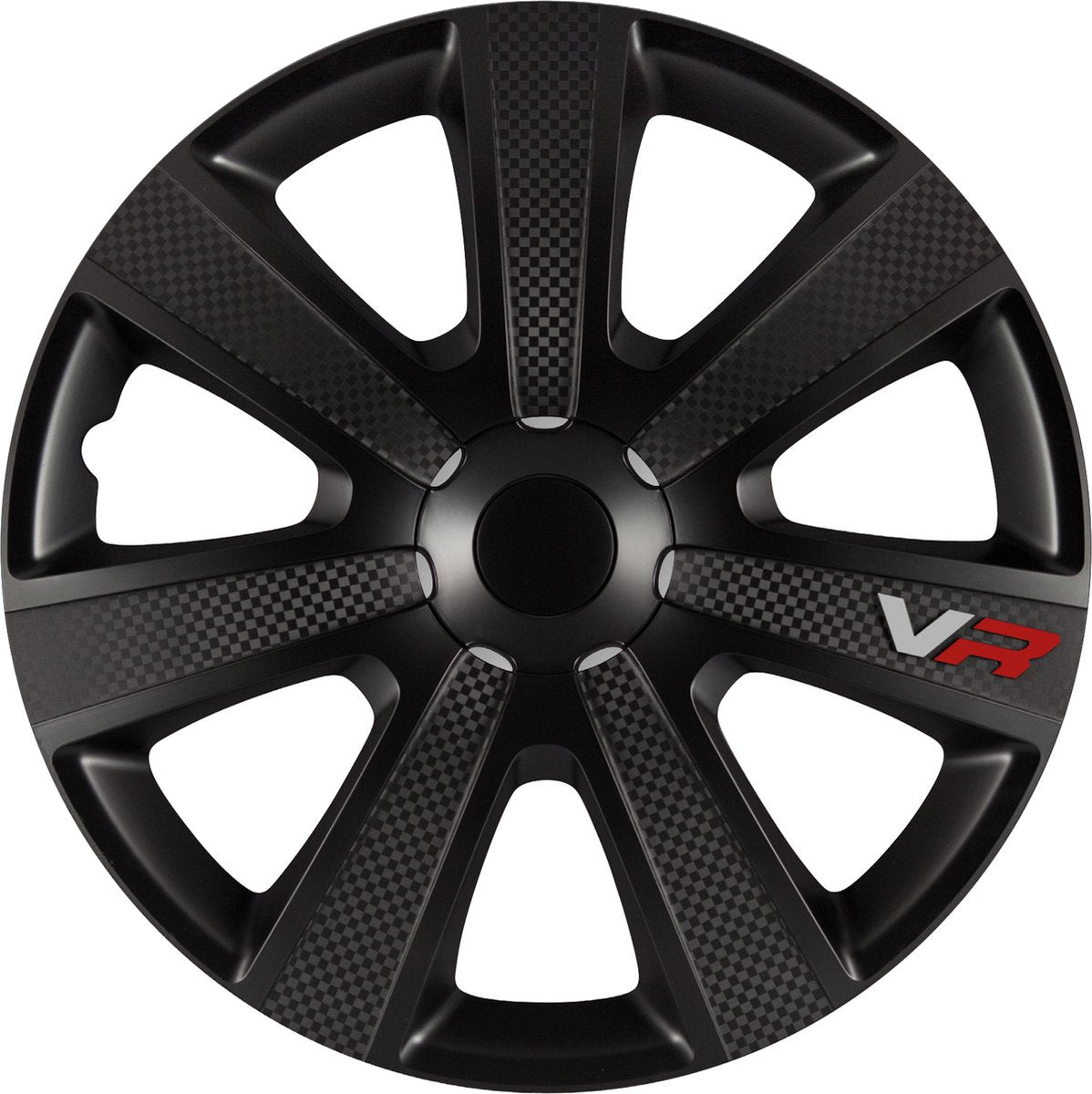 Carpoint gorecki wieldoppenset vr carbon 13 zwart - 13 inch - wieldoppen