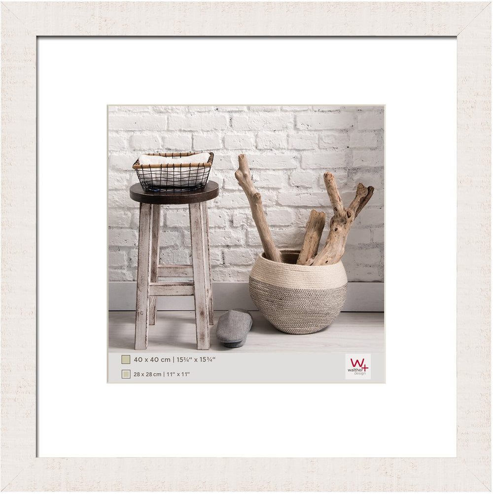 Walther home - houten lijst - fotoformaat 40x40 cm - polair wit