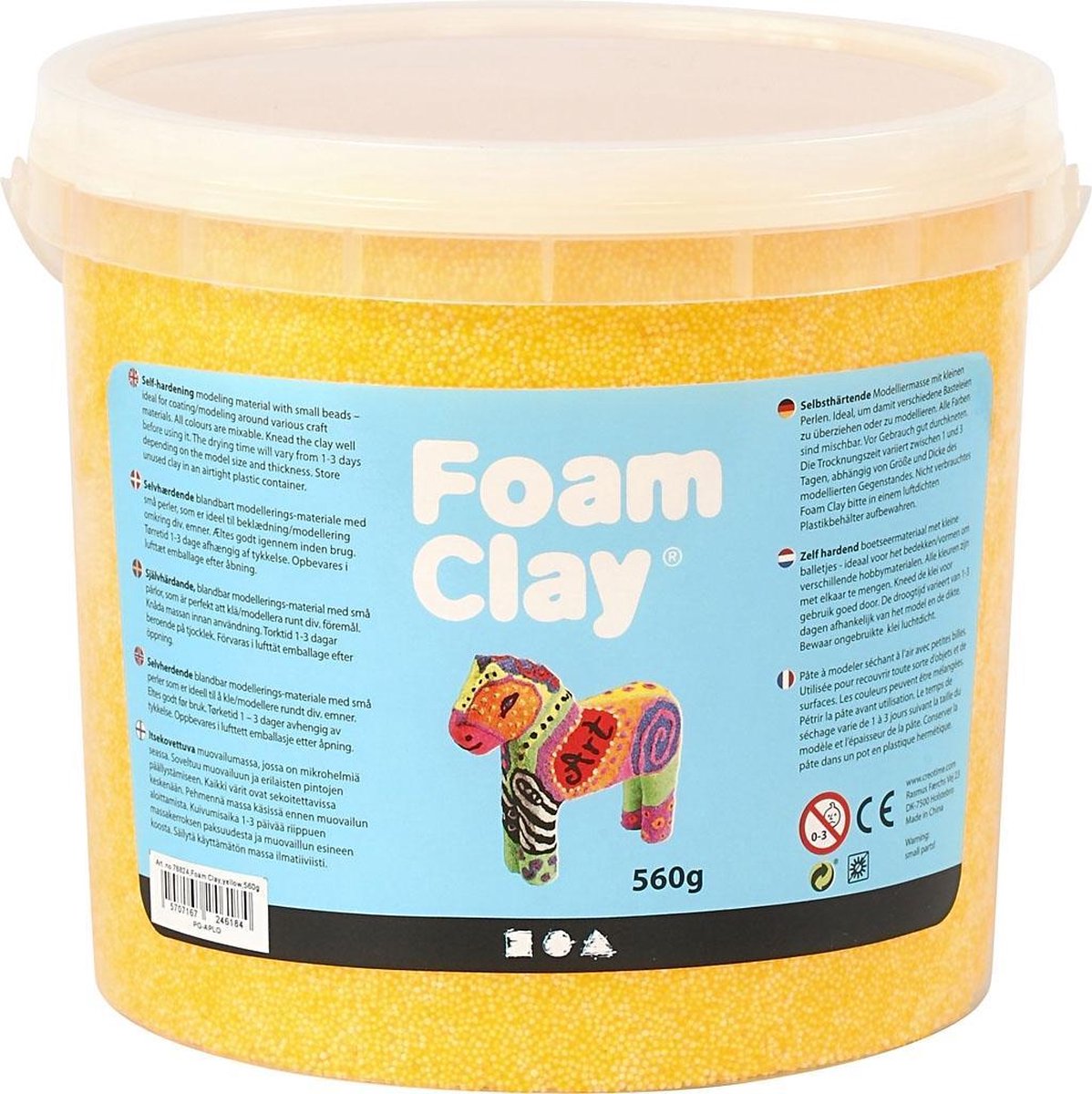 Foam clay - klei - 560 gr - geel