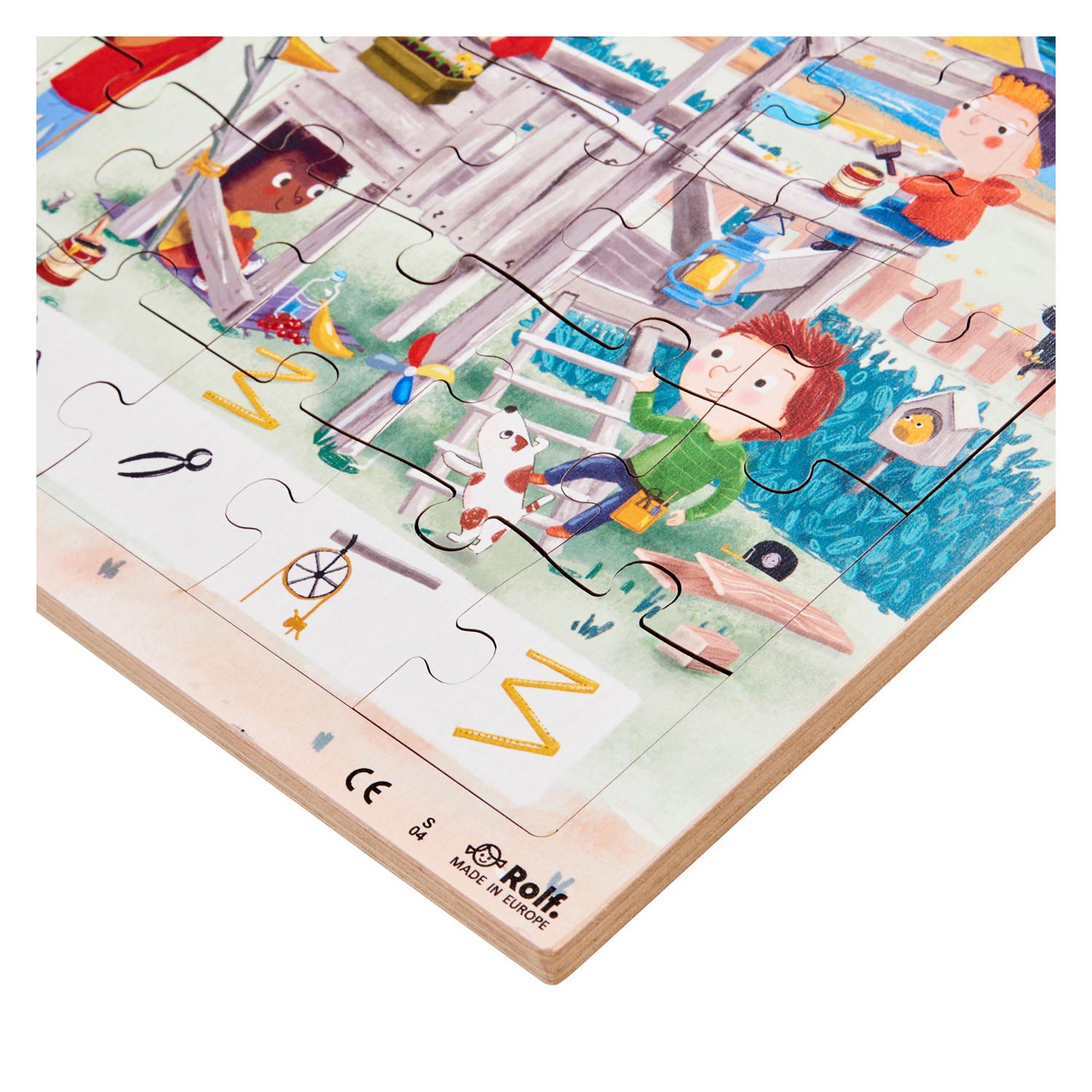 Rolf - houten legpuzzel serie wonen, set van 3