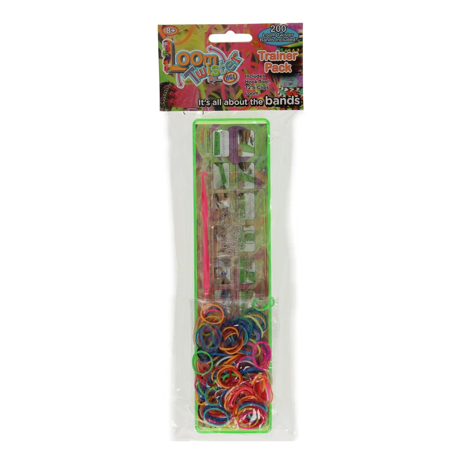 Loom twister bord en bandjes, 200st.