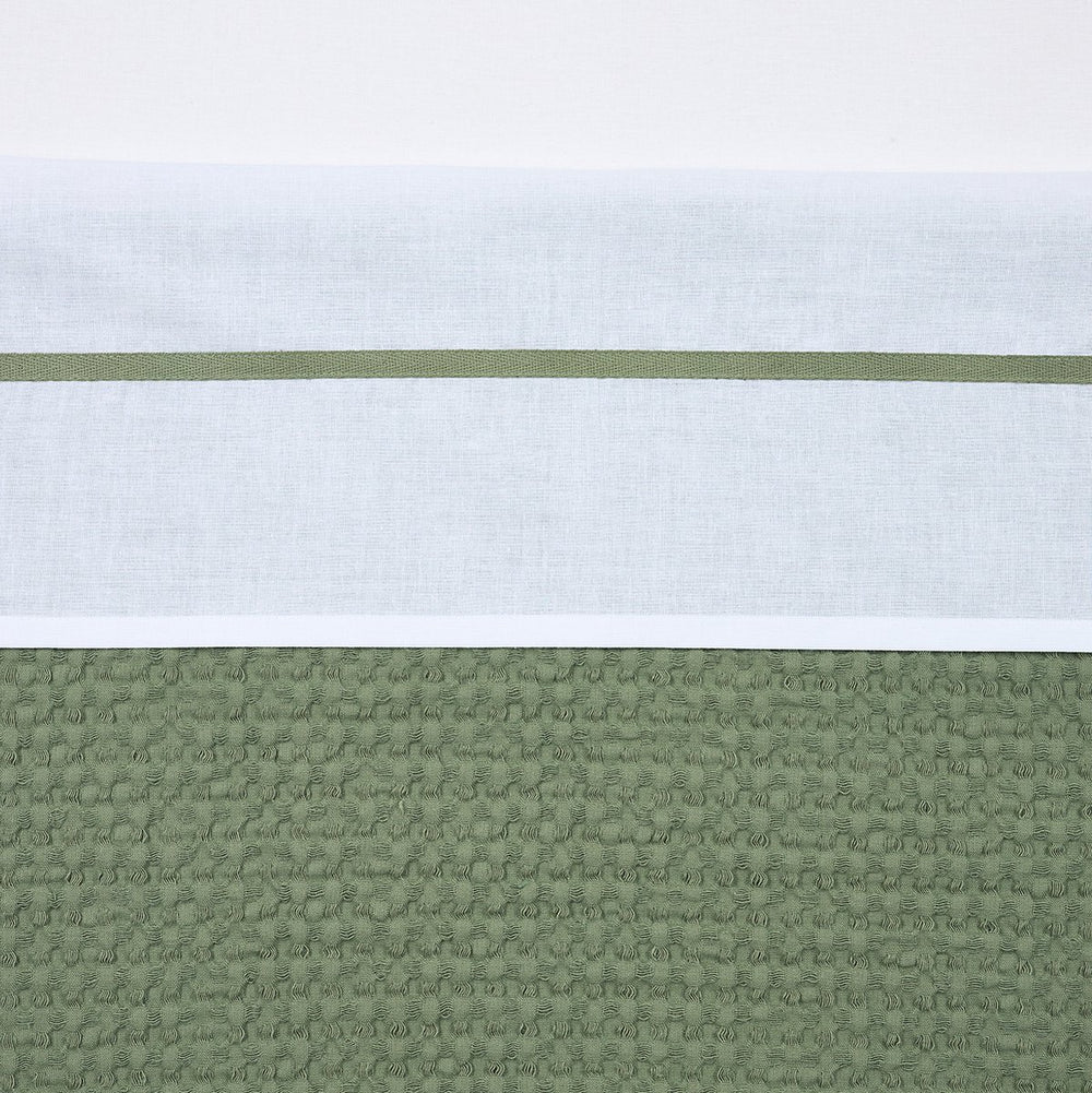 Meyco baby bies wieglaken - olive green - 75x100cm - 0.3 tog