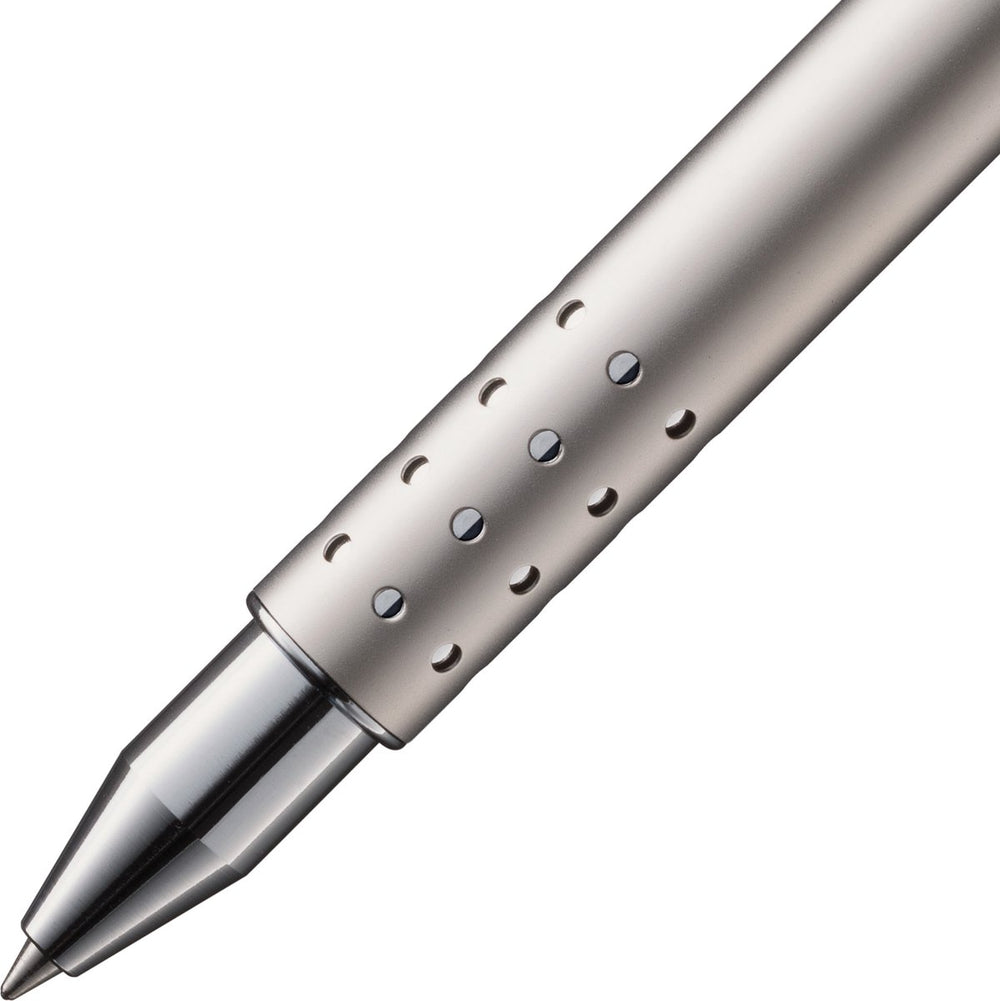 Lamy swift matt black rollerpen geschenk set – rollerpen met vloeibaar schrijfgevoel – behuizing van massief metaal in lijnbreedte b – inclusief rollerpenmine m 66 in blauw echtleren etui