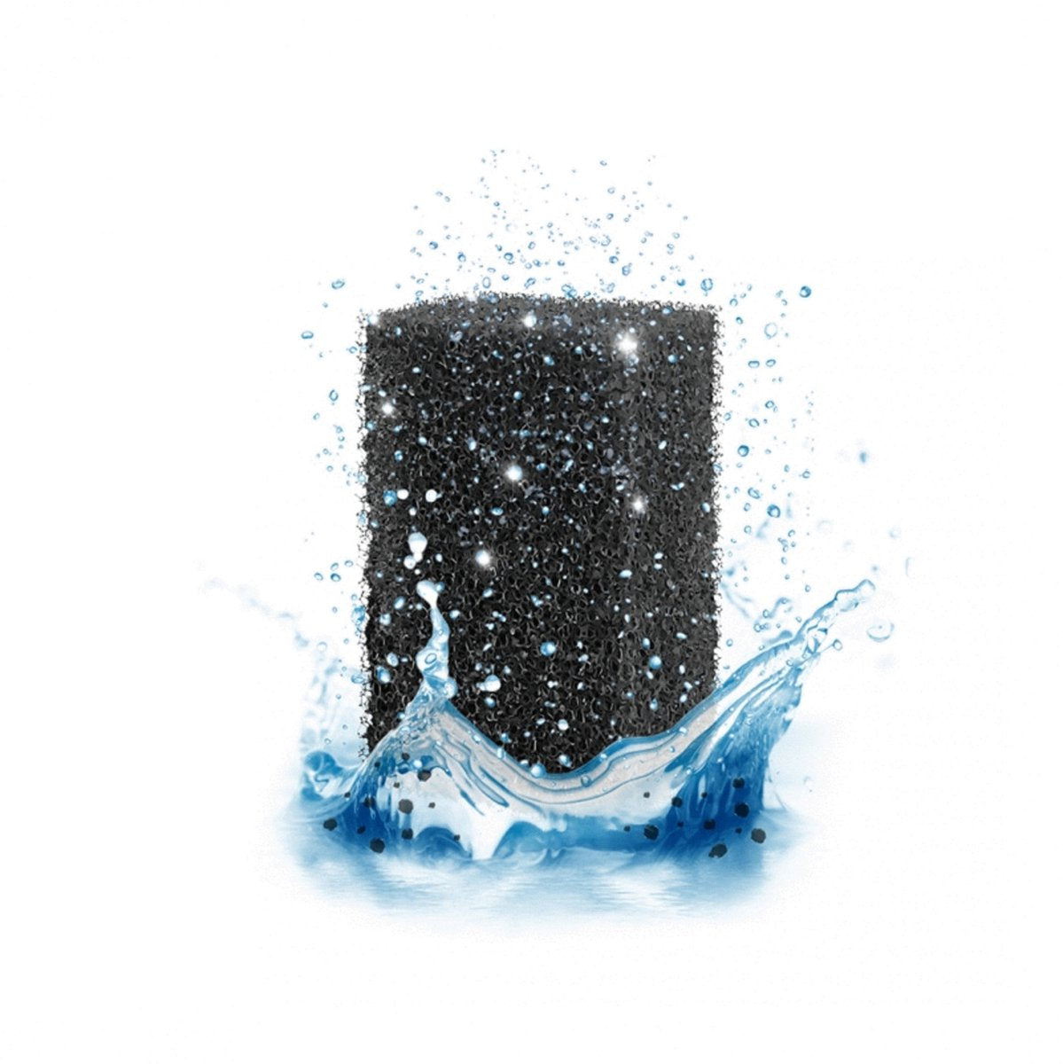 Ciano foam medium - filtermateriaal - 4.5x3.5x7.5 cm 28 g zwart