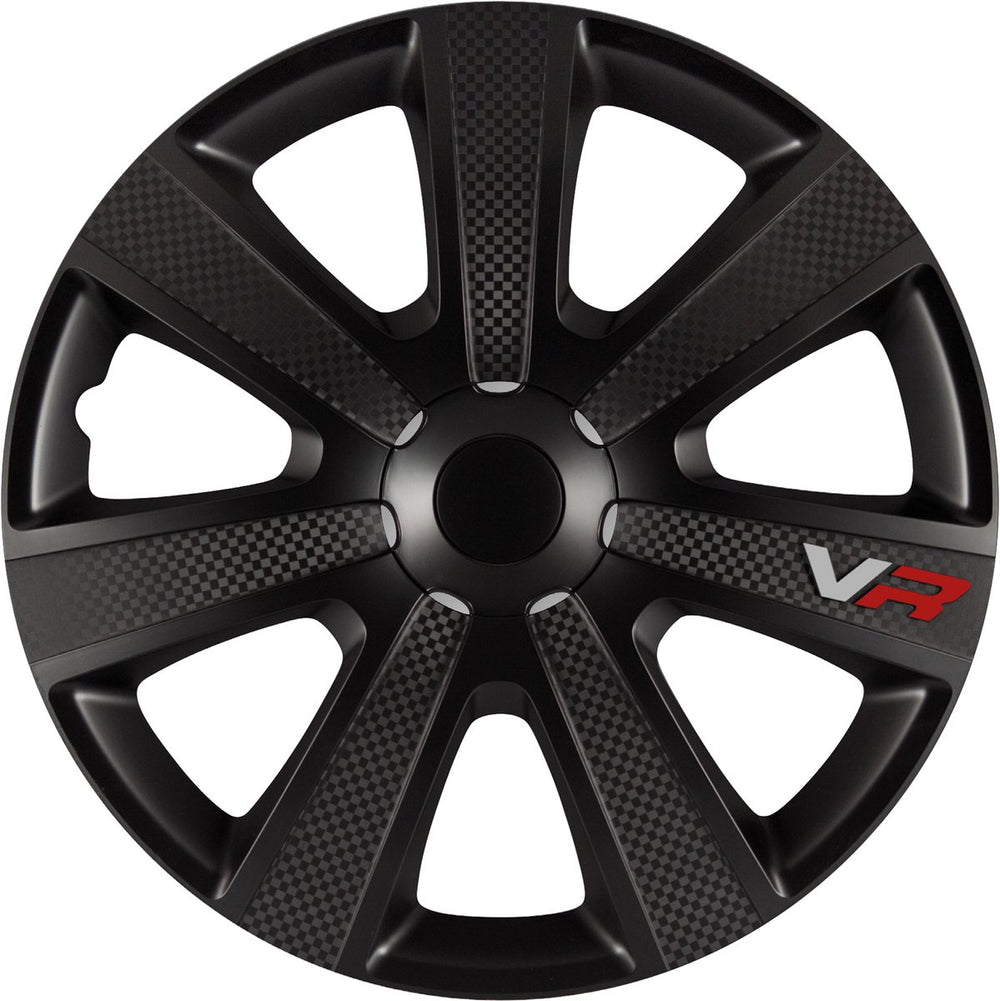 Carpoint wieldoppen vr carbon 15 inch abs zwart set van 4