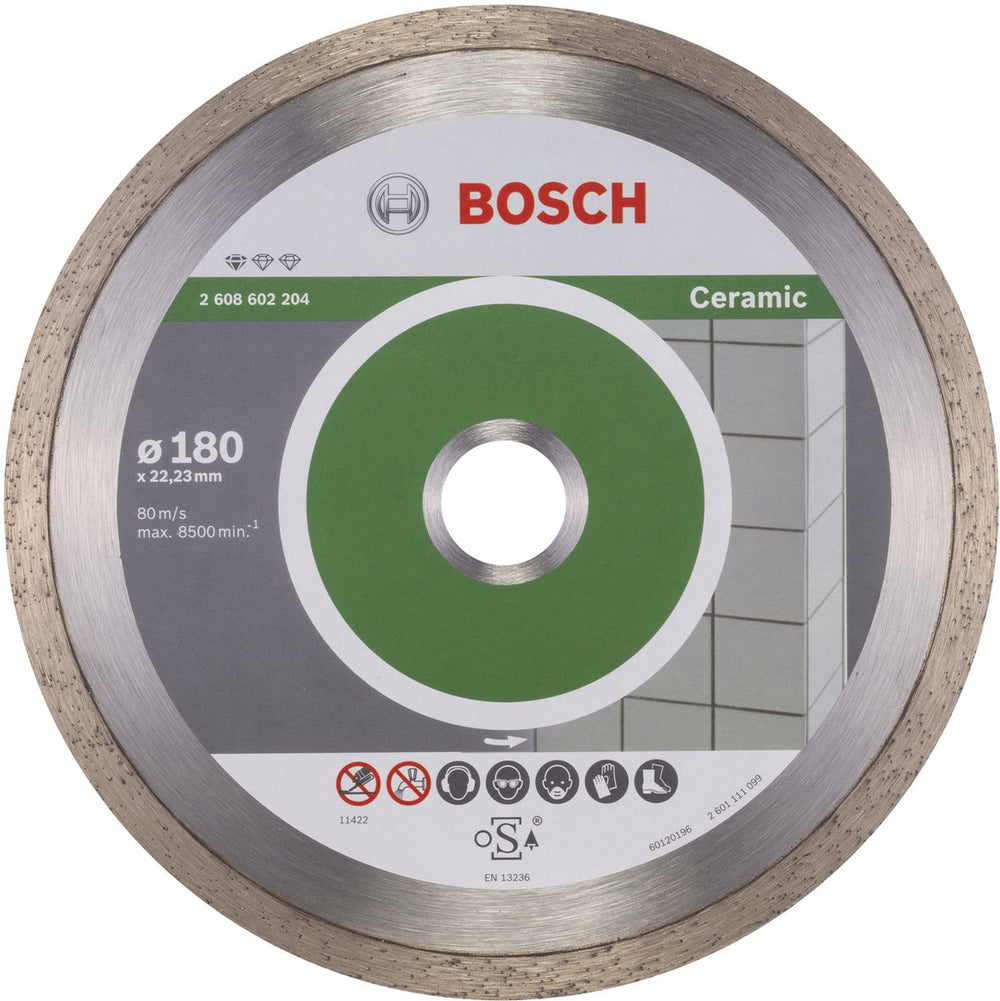 Bosch - diamantdoorslijpschijf standard for ceramic 180 x 22,23 x 1,6 x 7 mm