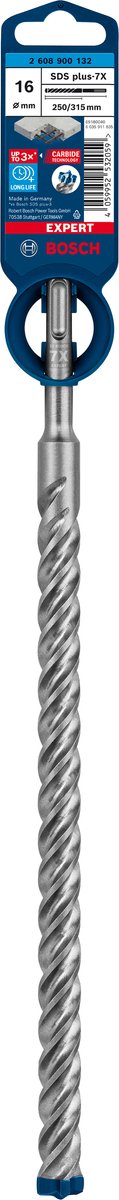 Bosch expert sds plus-7x hamerboor 16 x 250 x 315 mm